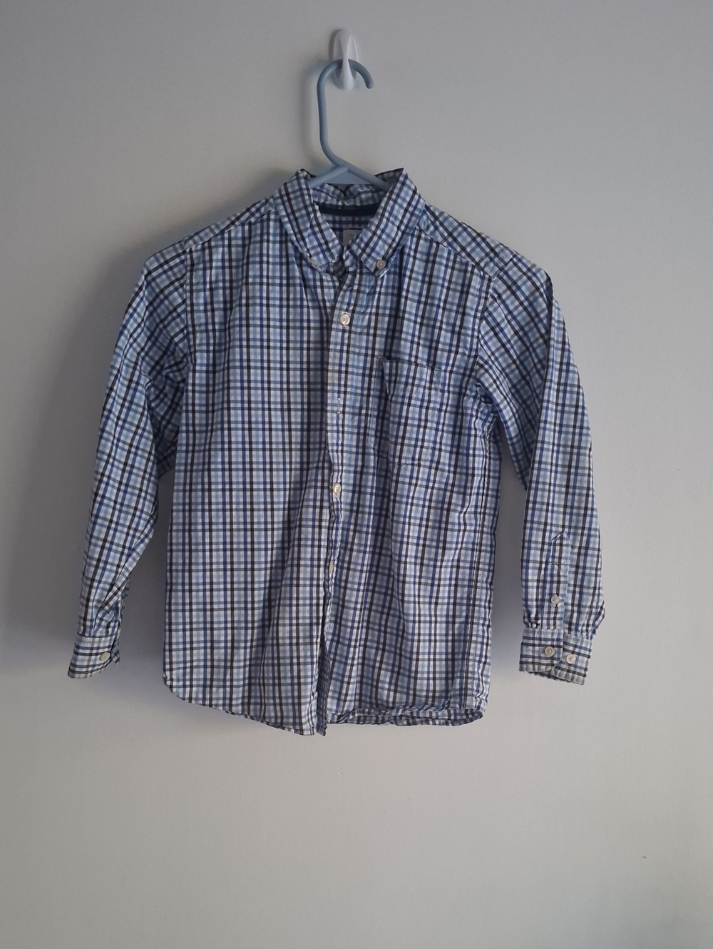 The Children's Place Blue Plaid Button-Down Shirt